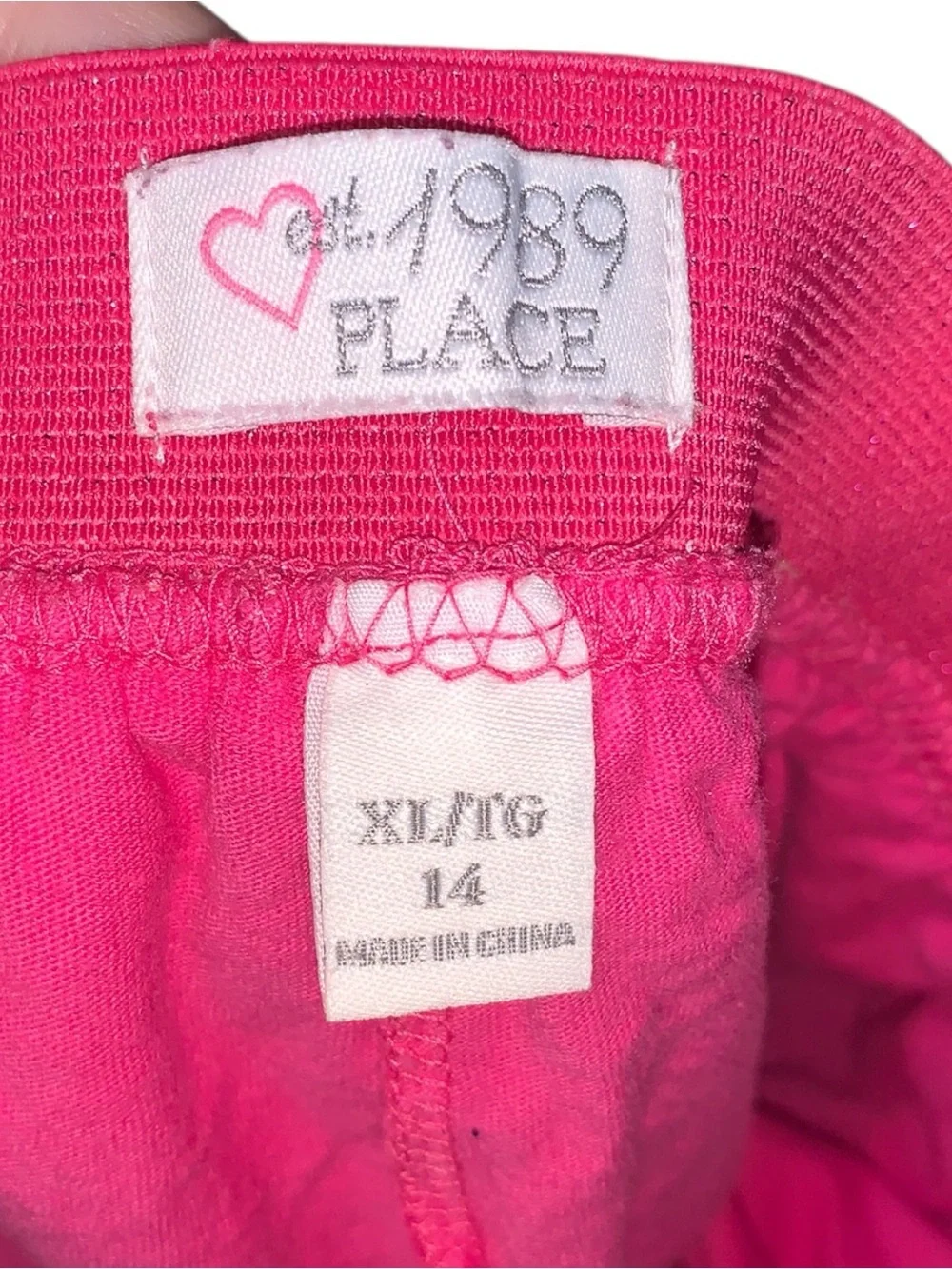 The Children’s Place Pink Floral Tiered Skort Girls XL 14 Short Lined Sparkly